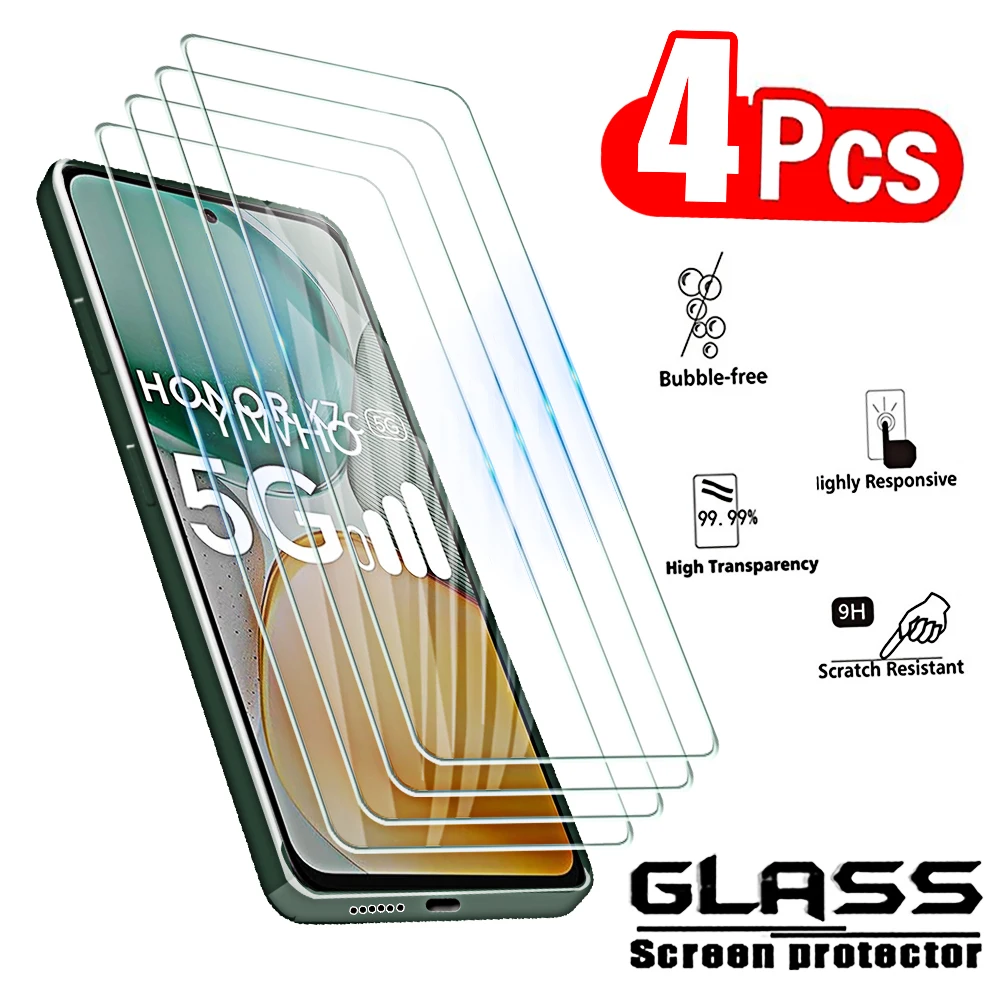 4Pcs Tempered Glass…