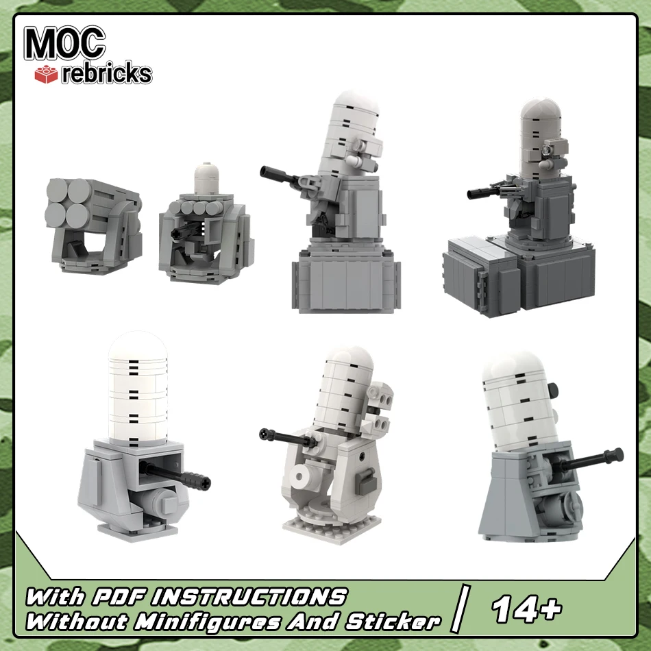 

MOC Naval CIWS Anti-Ship Missile System Building Blocks Modern Navy Warship Defense Battery Bricks Toys Adult Gif