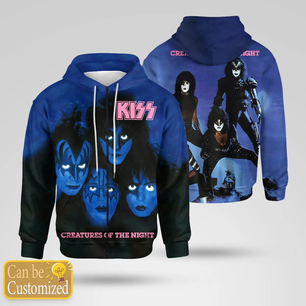 Chaqueta con estampado de Rock Kiss Band 3 para hombre y mujer, ropa de calle informal, sudaderas con capucha de Hip Hop, ropa Hipster, 2023