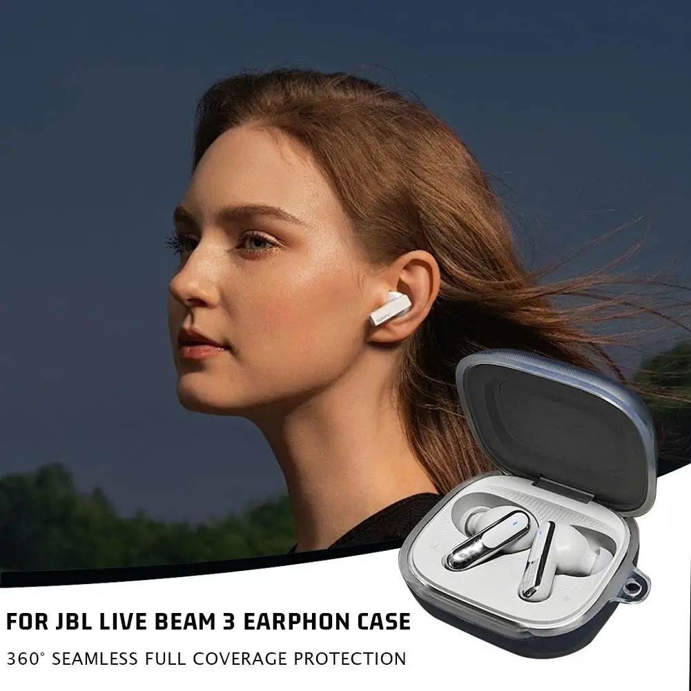 For LIVE BUDS 3/Live Beam 3 Earphone Protective Case TPU Transparent Silicone Soft Rubber Protective Case Accessories