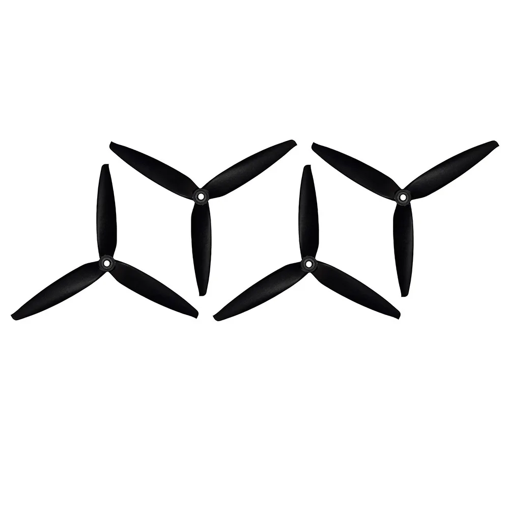 4 stks 7x4x3 7040 7 inch Duurzaam Tri-Blade Zwart (2CW + 2CCW) Nylon voor FPV RC Drone
