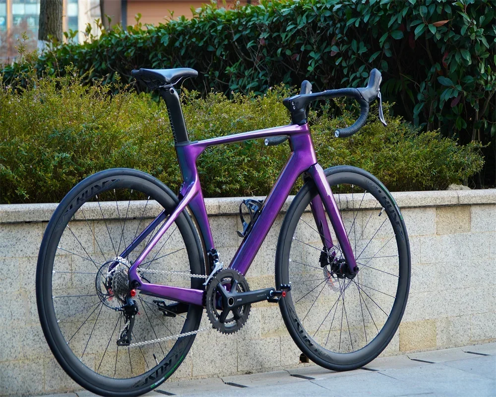 تويتر R10 105/R7000-2*11S T800 كامل مخفي داخل كابل مع عجلات الكربون 700C الصحن الهيدروليكي الفرامل ألياف الكربون الطريق دراجة #1