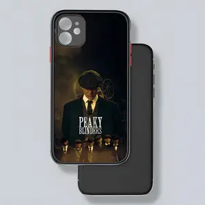 Casing Ponsel Penutup Mata Runcing Thomas Shelby Potdemiel Matte Transparan untuk 16 15 iPhone 12 11 13 Pro Max X XR X Penutup Belakang 12 penutup mata kelingking penjualan terbaik - №