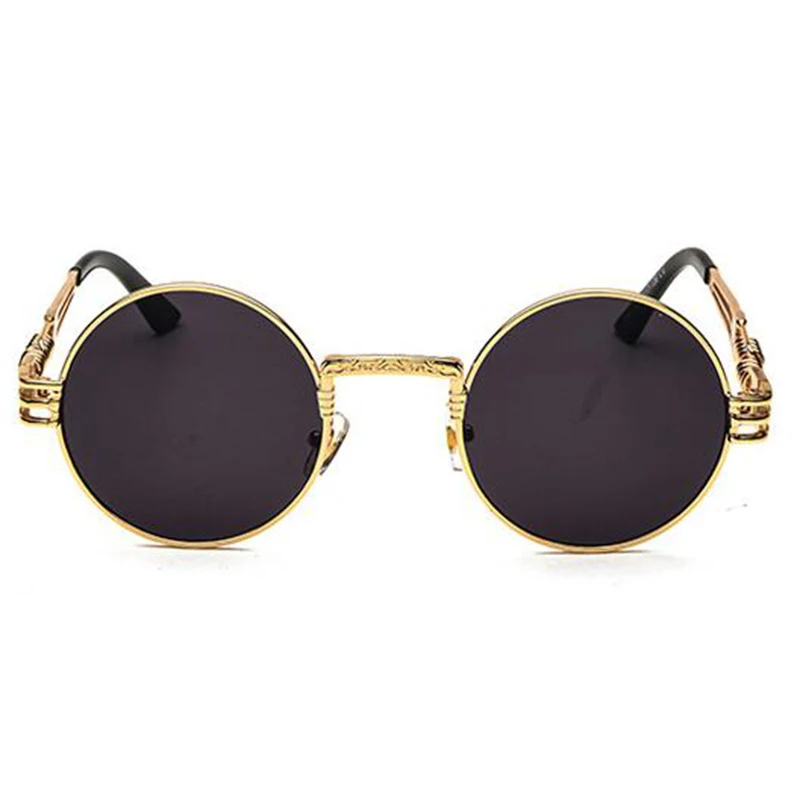 SPH -0.5 -0.75 -1.0 -2.0 to -6 Metal Steampunk Sunglasses Men Women Fashion Round Glasses Brand Design Vintage Sun Glasses