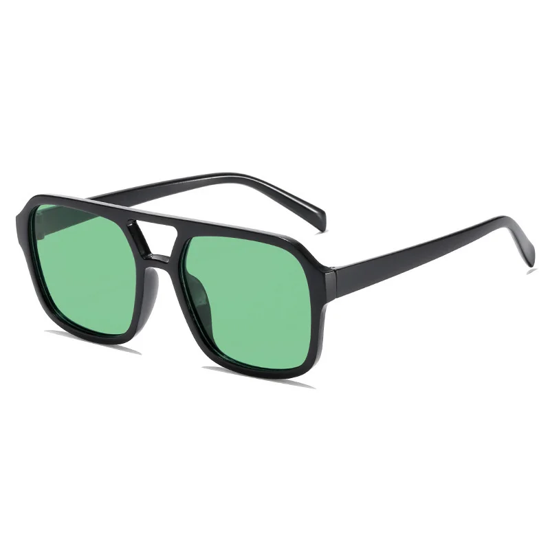stijl voor volwassenen, zonnebrillen, vierkant Dubbele nieuwe straal gepersonaliseerde Koreaanse versie, trendy zonnebrillen, high-end, UV-bestendig,