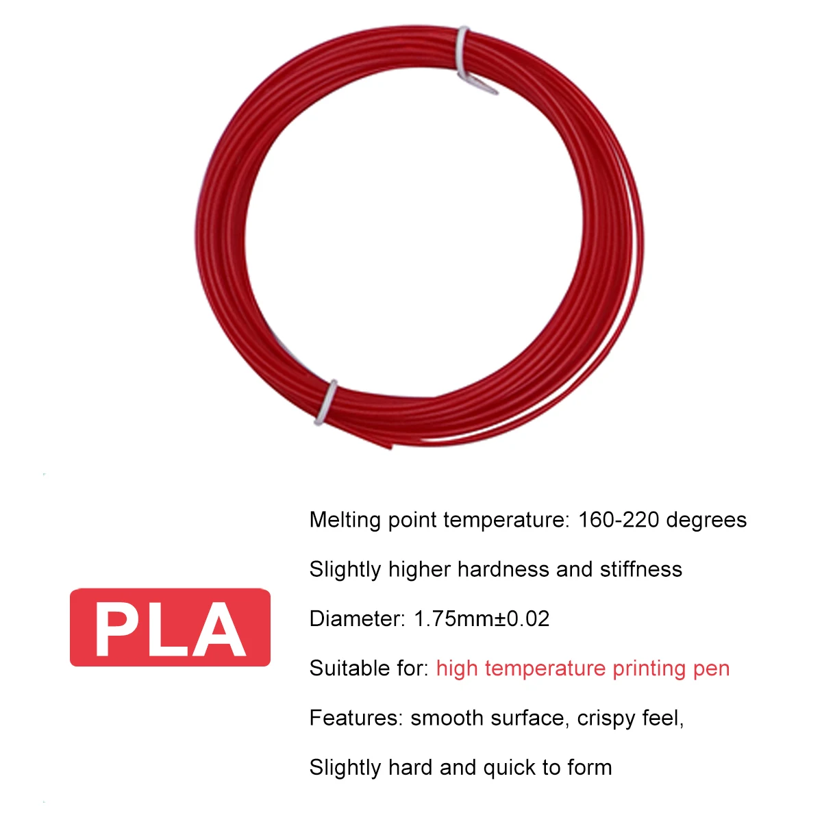 

1.75Mm Printing Filament Pla High Precision Round Diameter Biodegradable No Smell For 3D Printer Pen Refills 3D Printing