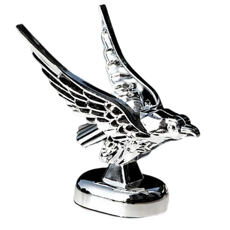 Hood Ornaments for Trucks Self-Adhesive Hood Eagle Stand Sticker Bird Logo Sculpture Ornament for Car And Trucks Styling