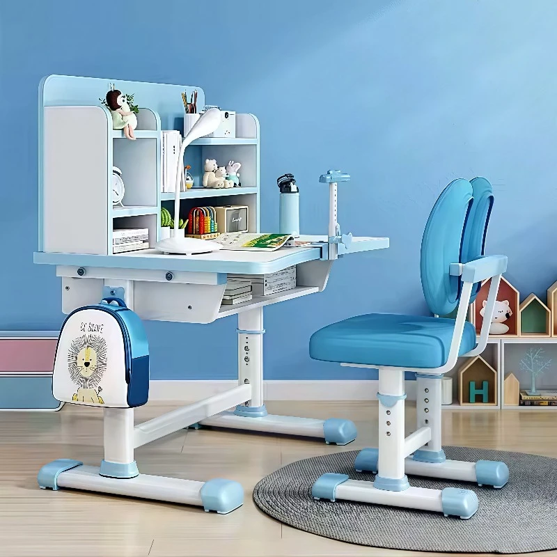 

Children's Table Kids Furniture School Learn Adjustable Height Writing Bedroom Table Mesa Y Sillas Infantiles Furniture
