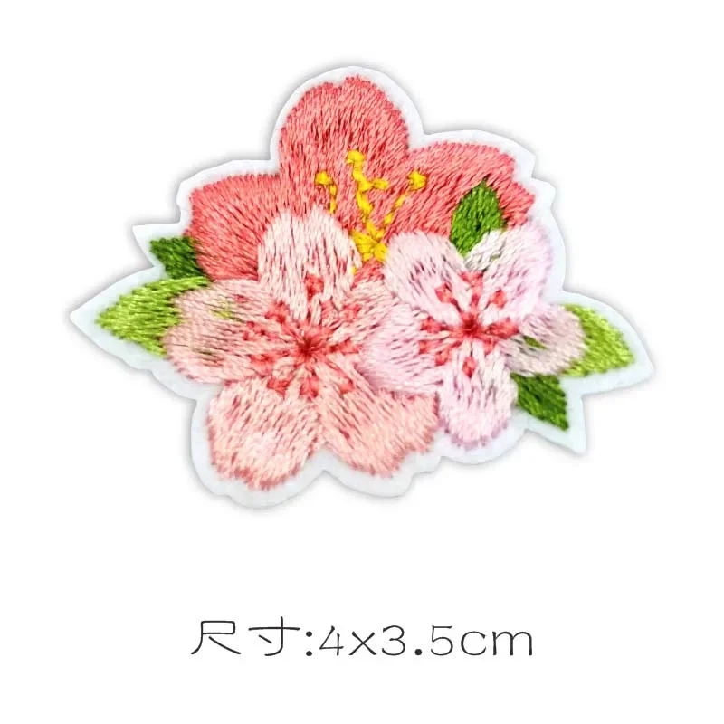 Fabric Flowers Applique Patch Clothes Stickers,Roses,Hydrangea,Sunflower Embroidery Iron On Patches For Clothing,Dress,Shirt