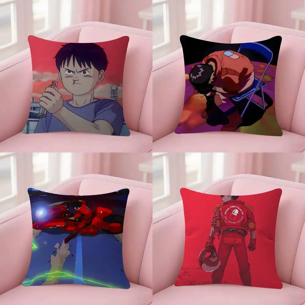 Anime A-Akira Pillow Case Plush Fabric Soft Double Sided Print Sofa Cushion Cover Throw Pillow Covers