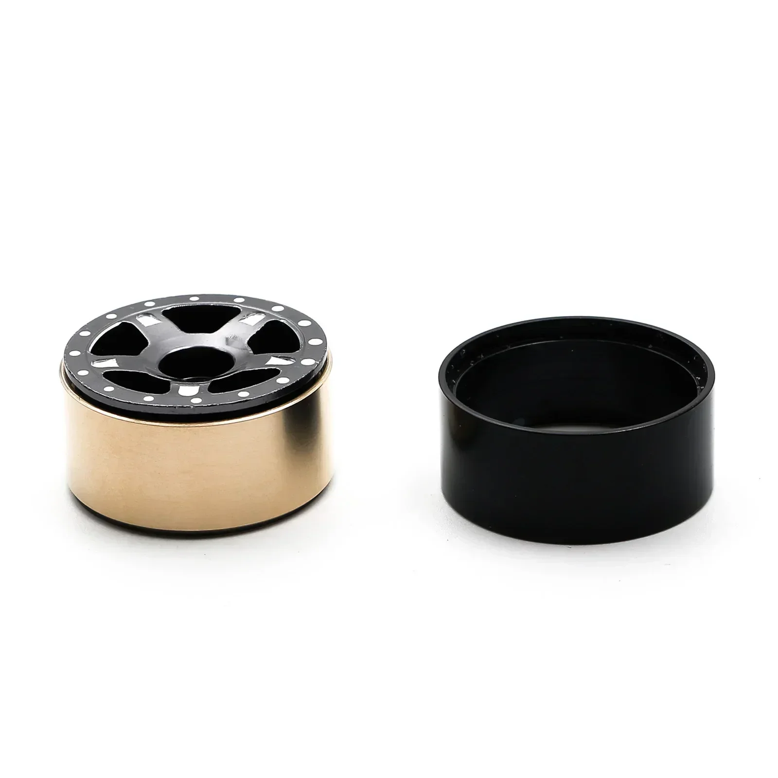 Anel de cubo de latão 1.0 "peso de contrapeso ly05 para 1/18 trx4m 1/24 scx24 jlu c10 axl0001 axl0002 rc peças de acessórios de atualização de carro