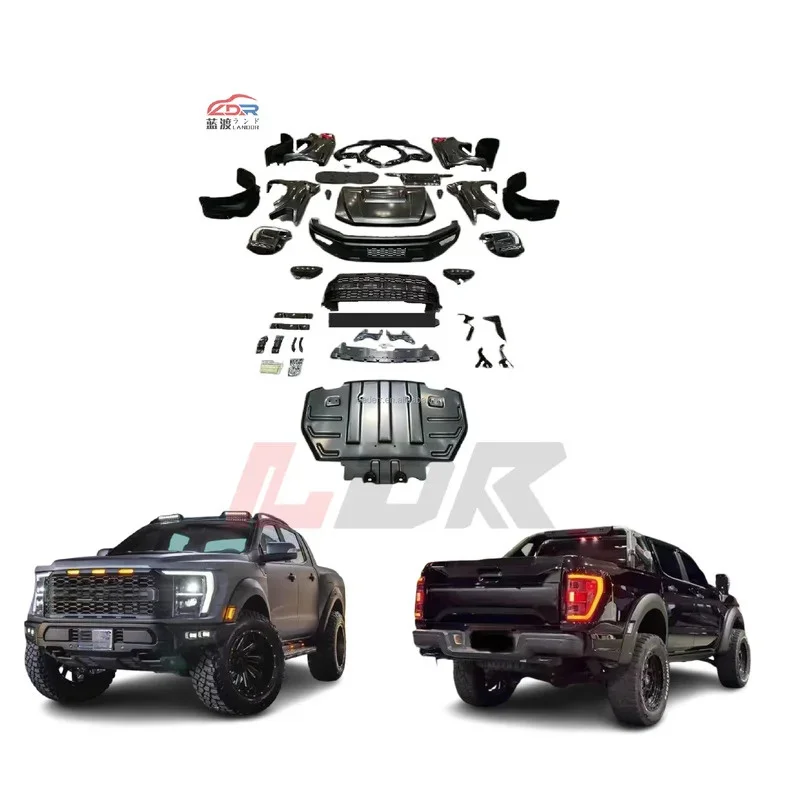 

High Quality F-Ord Ranger 11-19 Upgrade To F150 Raptor 2025 Newest Style Bodykit Car Auto Parts Hood Headlight Bumper