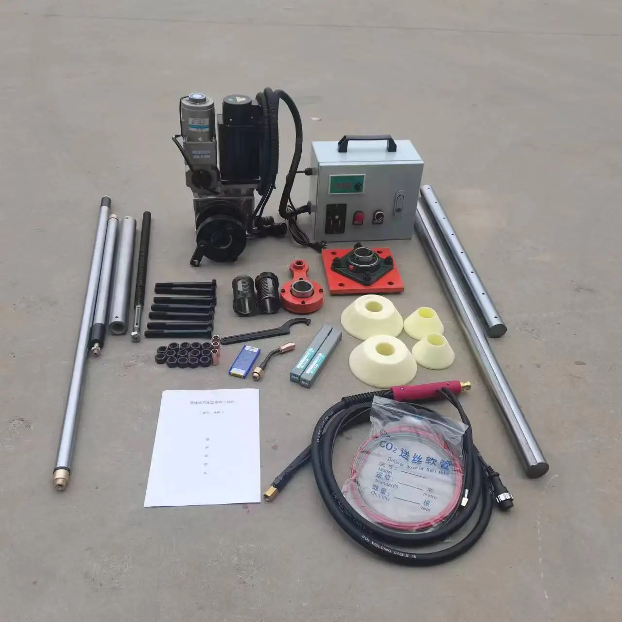 Boring welding machine   hole repair line boring