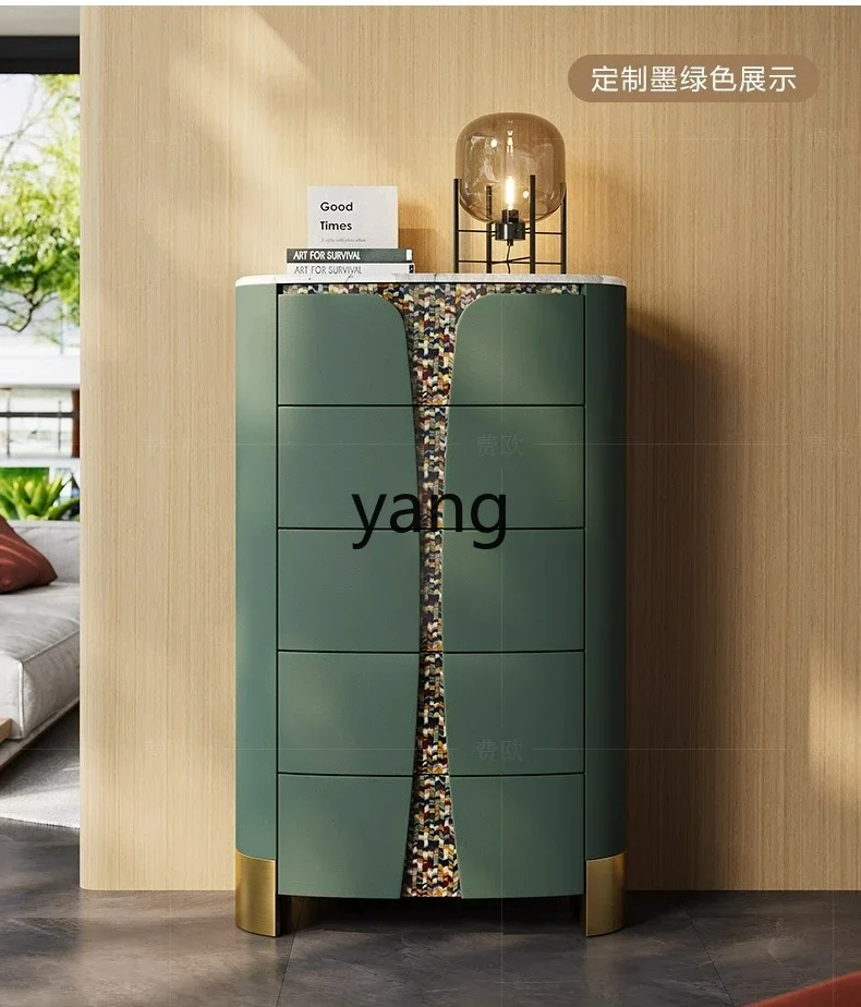 

LH light luxury chest of drawers Italian modern bedroom marble storage drawer three or four bucket cabinet
