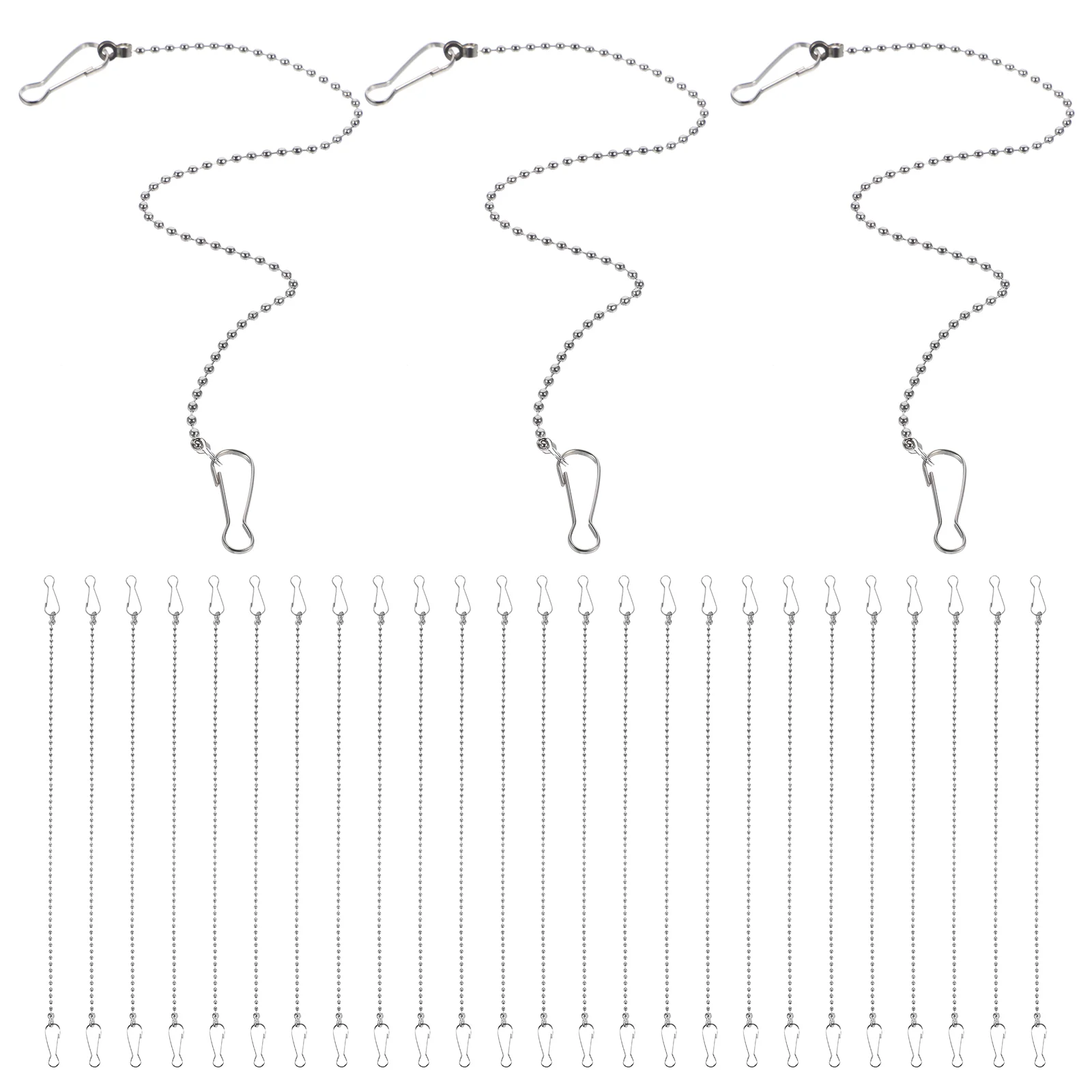 24 Pcs Metal Chain Link Decor Hooks Sturdy Plant Hangers for nament Hooks Picture Hanging Chain Chalkboard Hangers