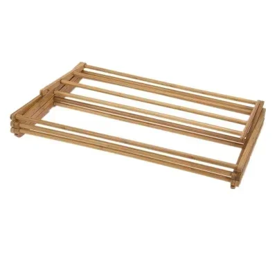 cross-bordercross-borderBamboo Indoor Folding Wooden Clothes Drying Rack, Towel Rack
