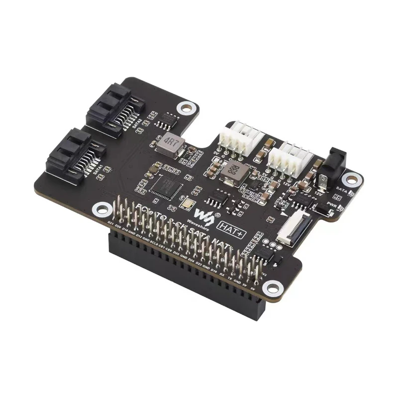 PCIe to dual-channel SATA expansion board, supports SATA hard disk protocol HAT + standard