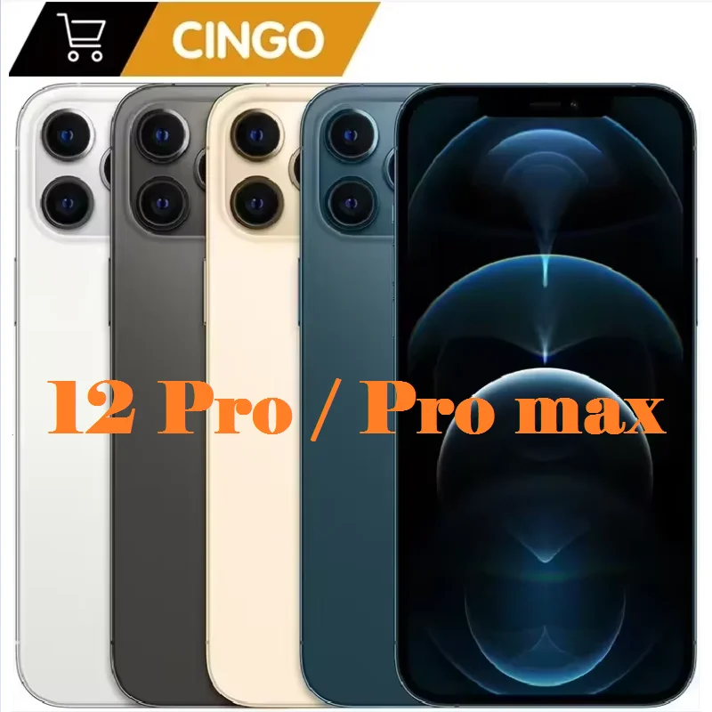 هاتف Apple iPhone 12 Pro / 12 Pro max 5G 128/256GB IOS A14 12MP هاتف محمول آيفون 12pro 12pro max هاتف ذكي أصلي