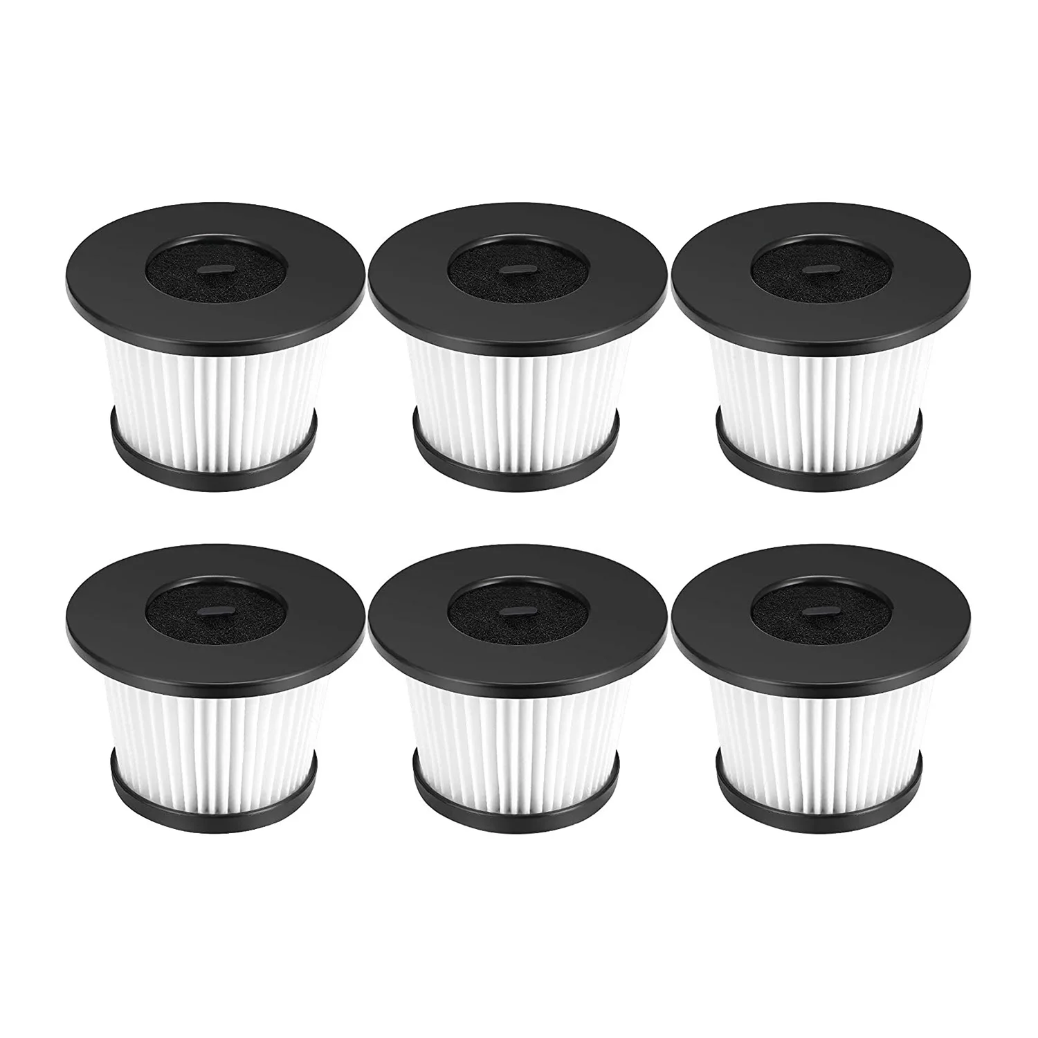 6 Pack HEPA Replacement Filter Compatible for Moosoo K24 Cordless Vacuum Cleaner