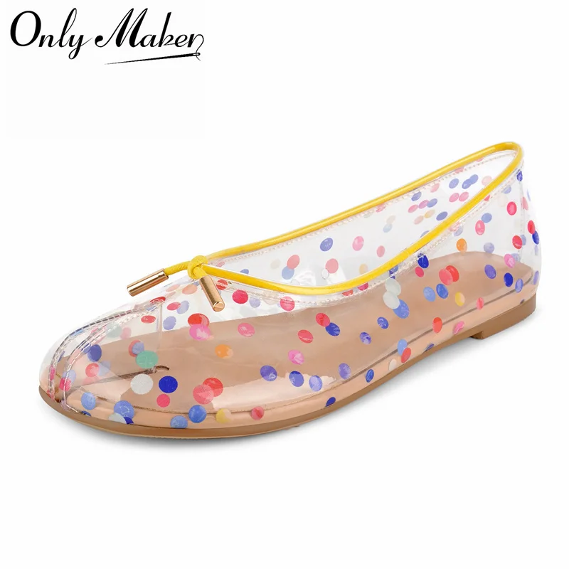 onlymaker-women-split-toetransparent-polka-dot-ballet-flats-colorful-dots-pvc-slip-on-plus-size-retro-casual-daily-flats