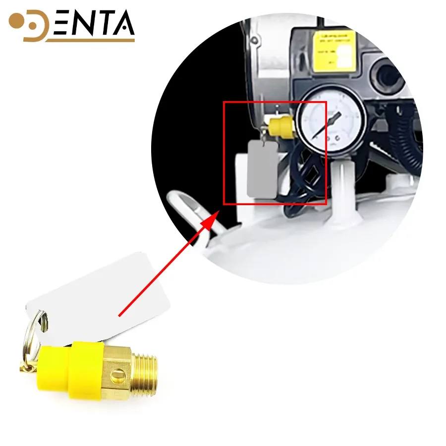 Dental Safety Valve - Compatible with Table Top Steam Sterilizer Dental Equipment Accessory