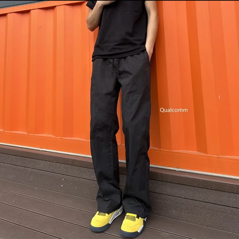 American scimitar overalls for men, spring and autumn thin, trendy brand loose harem pants, high-end casual straight pants y2k