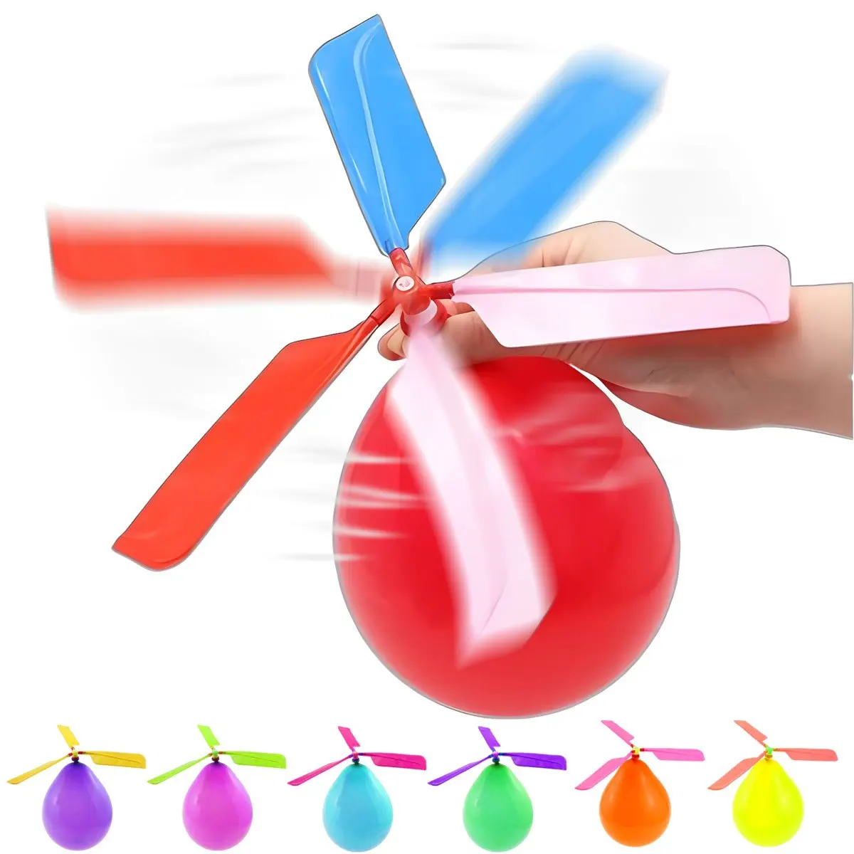 

2set DIY Balloon Propeller Helicopter Science Kit - Aerodynamic Helicopter Education Model, Handmade Science ZSY