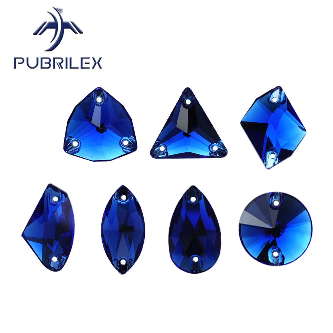 Pubrilex Saphir-Aufnähsteine DIY Strass-Kristalle in Verschiedenen Formen für Eiskunstlaufanzüge und Gymnastikbekleidung Dekorationen – Detail 2