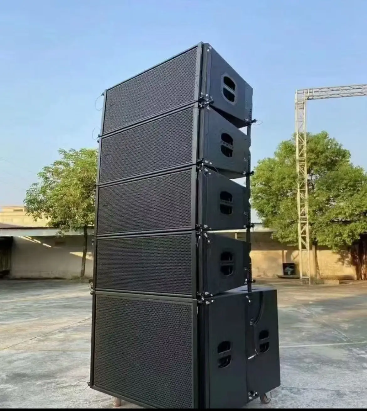 Professional Speaker Active Stage Audio Subwoofer Dj Fashion Passive Ultra Low Voltage Dual 18-inch Line Array Speakers