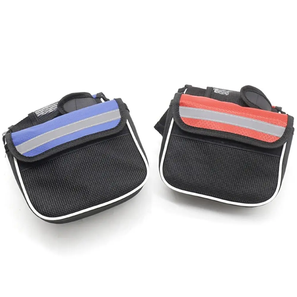 Multi-function Bike Saddle Bag Large-Capacity Universal Bike Pouch Waterproof Reflective Band Bicycle Beam Bag Front Tube Frame