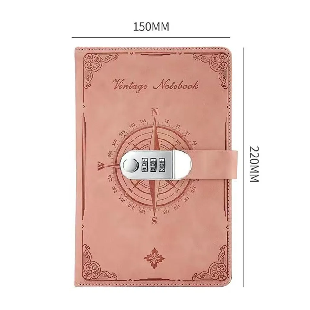 

200-Page Password Notebook Stationery Protecting Secrets A5 Notebook With Lock Stain Resistant Smooth Writing Travelers Journal