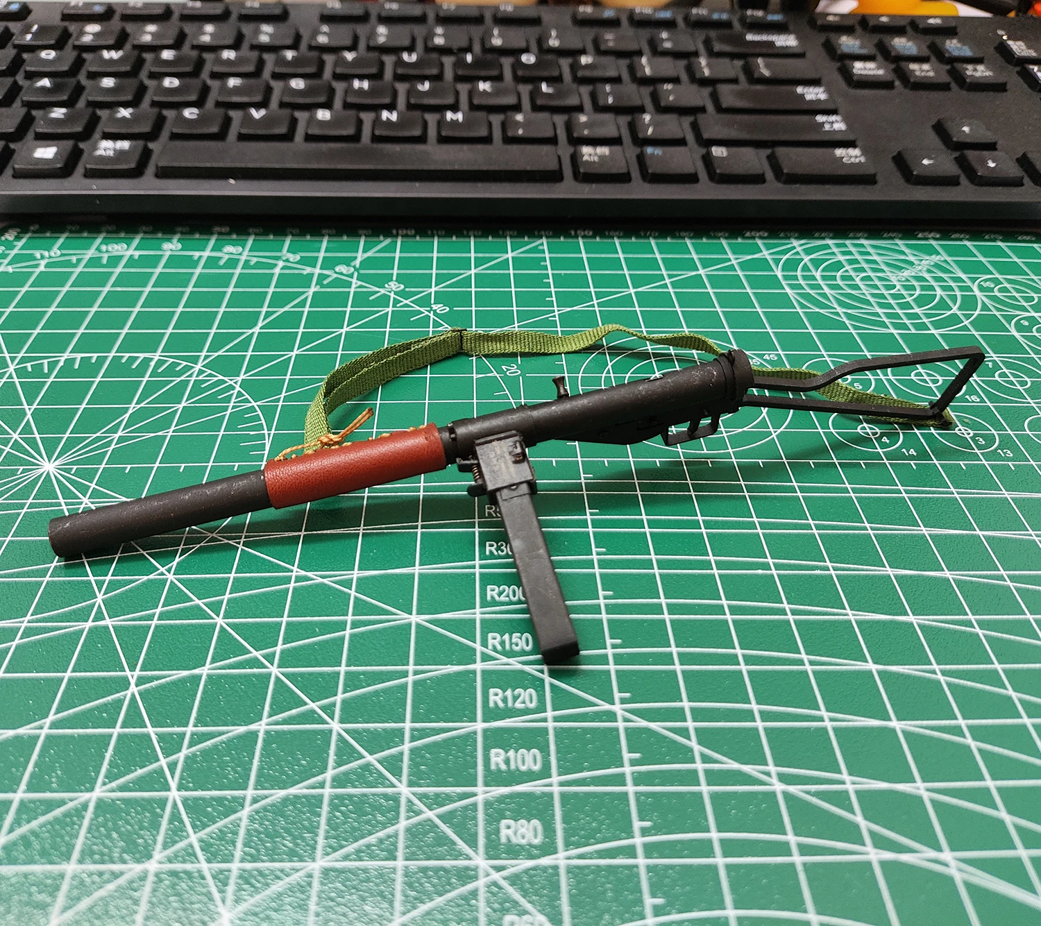 1:6 WWII Serie Wapen Mark 2S Speelgoedpistool Massief Hout Metaal Handgemaakte Replica Geweer Demontage Pistool Model voor Actiefiguren