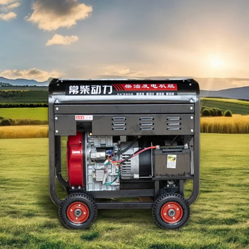 

Резервный 3-фазный дизельный генератор воздушного охлаждения 3kw5kw6kw 8kw 9kw10kw12kw дизельный генератор с открытой рамой и низким потреблением топлива s для дома