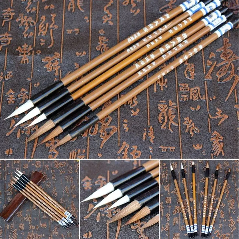 Calligraphy Wrinting Brush Painting Brush Traditional Chinese Calligraphy Wolf's Hair Practice Writing Brush Writing Brush