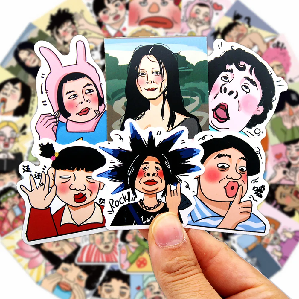 10/50 stücke Anime Kpop Lustige Faul Mädchen Aufkleber Cartoon Abdichtung Aufkleber Wasserdicht DIY Scrapbooking Schreibwaren Nette Aufkleber Geschenke