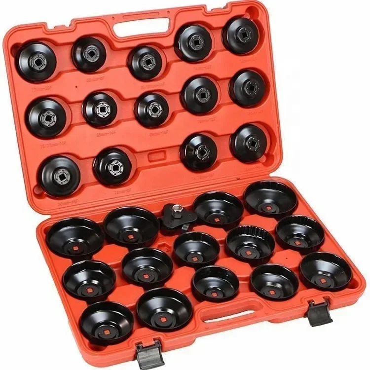 

Upgrade 30 Pieces Of Cap Type Oil Filter Wrench Sleeve Machine Filter Disassembly Tool