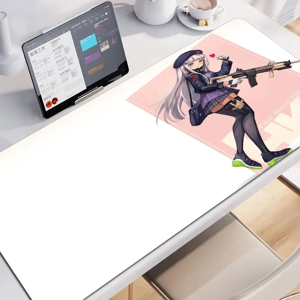 game sharp Girls Frontline HK416 Mouse Pad Large Thick Desk Pad Stitched Edges Gaming Mouse Mat for PC