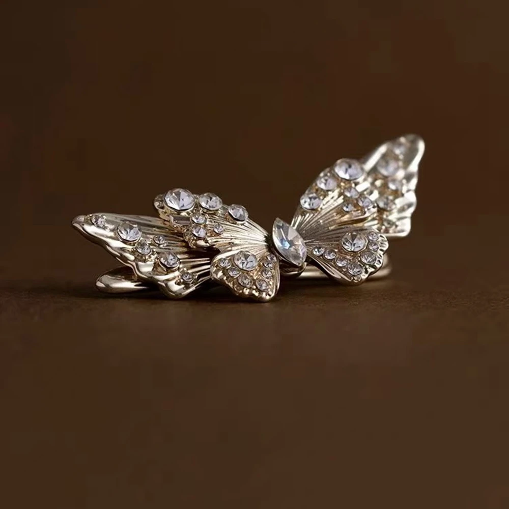 

Luxury Rhinestone Hairpin Elegant Butterfly Hair Clip For Women Back Head Barrettes Hair Accessories Headwear