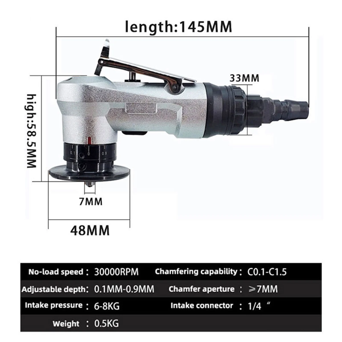 Professional Mini Pneumatic Air Chamfering Machine Wholesale Pneumatic Chamfer For Metal Steel Aluminum PVC Wood