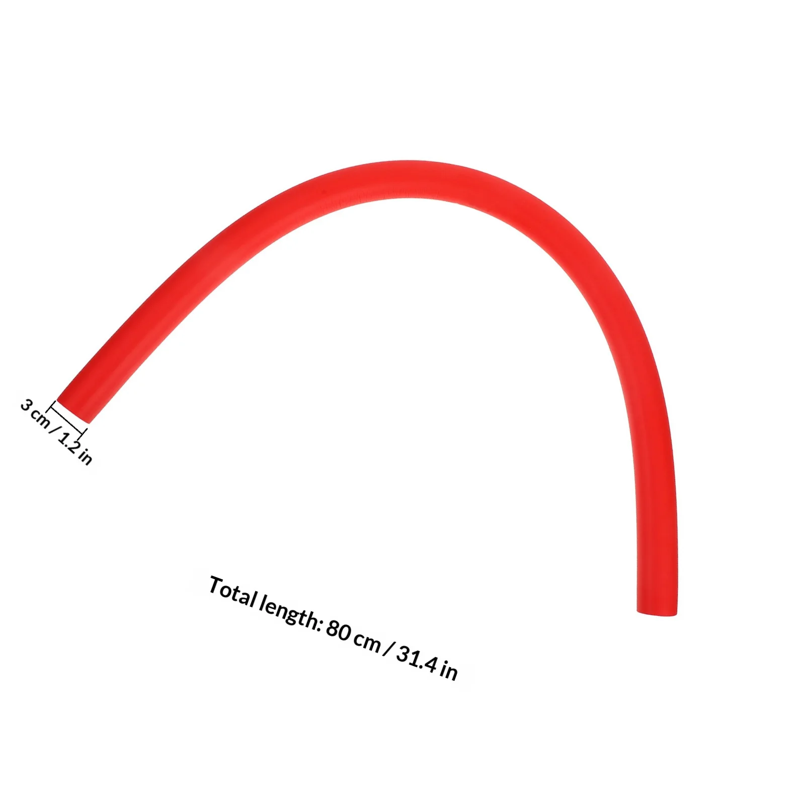 Red Golf Swing Practice Stick Soft Flexible Training Aid for Wrist Shoulder Protection Multi-Use Exercise Tool