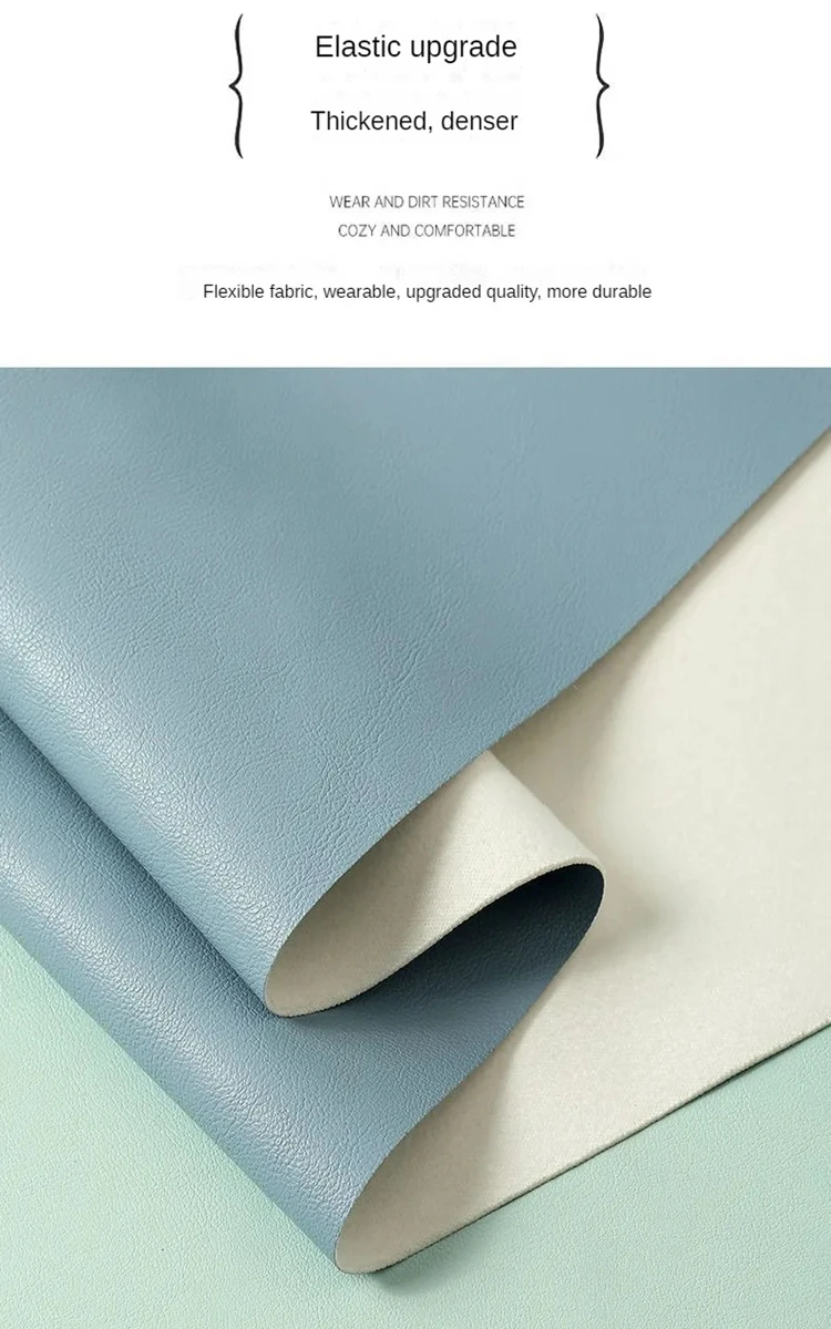 Stretch  Artificial Leather Fabric By Meters for Clothing Bags Cushion Sewing Lamb Pattern Soft Elastic Pu Cloth Brown Blue Pink