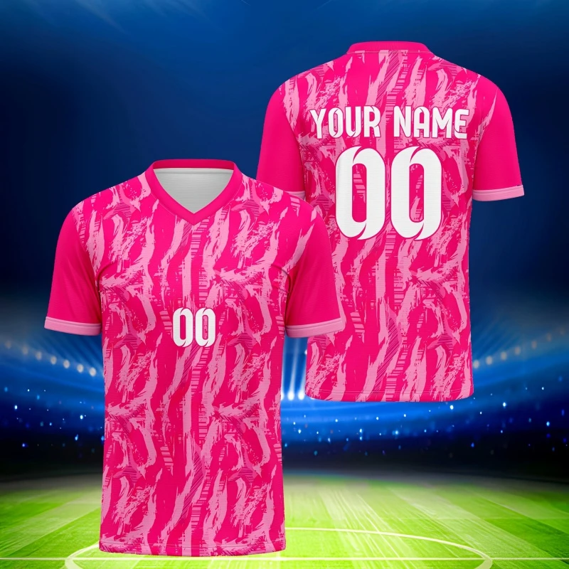 

Fashion Quick Dry Football Jersey For Men Customized Name Number Personality T-shirts Summer Outdoor Fitness Sport Tee Top New