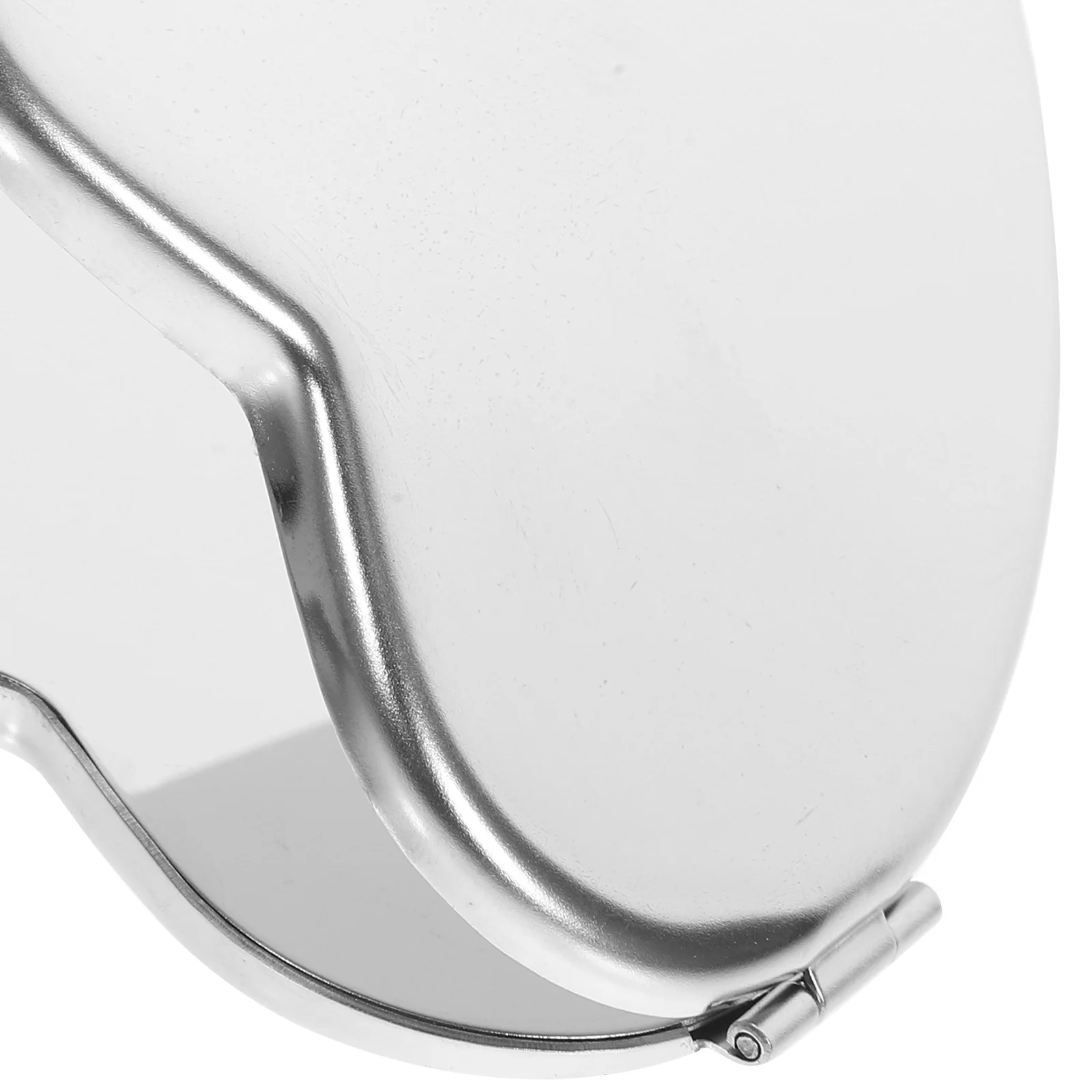 양면 접이식 하트 모양 컴팩트 미러 소형 휴대용 여행용 포켓 메이크업 미러 선명한 이미지