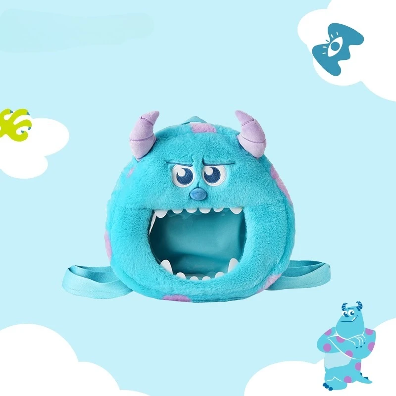 

Disney Monsters University Sullivan Plush Backpack - Cute Fuzzy Monster Character Design, Soft Stuffed Toy School Bag
