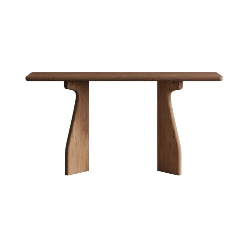 d9new Chinese-style solid wood entrance porch table Zen table simple corridor warped head hotel end view table against
