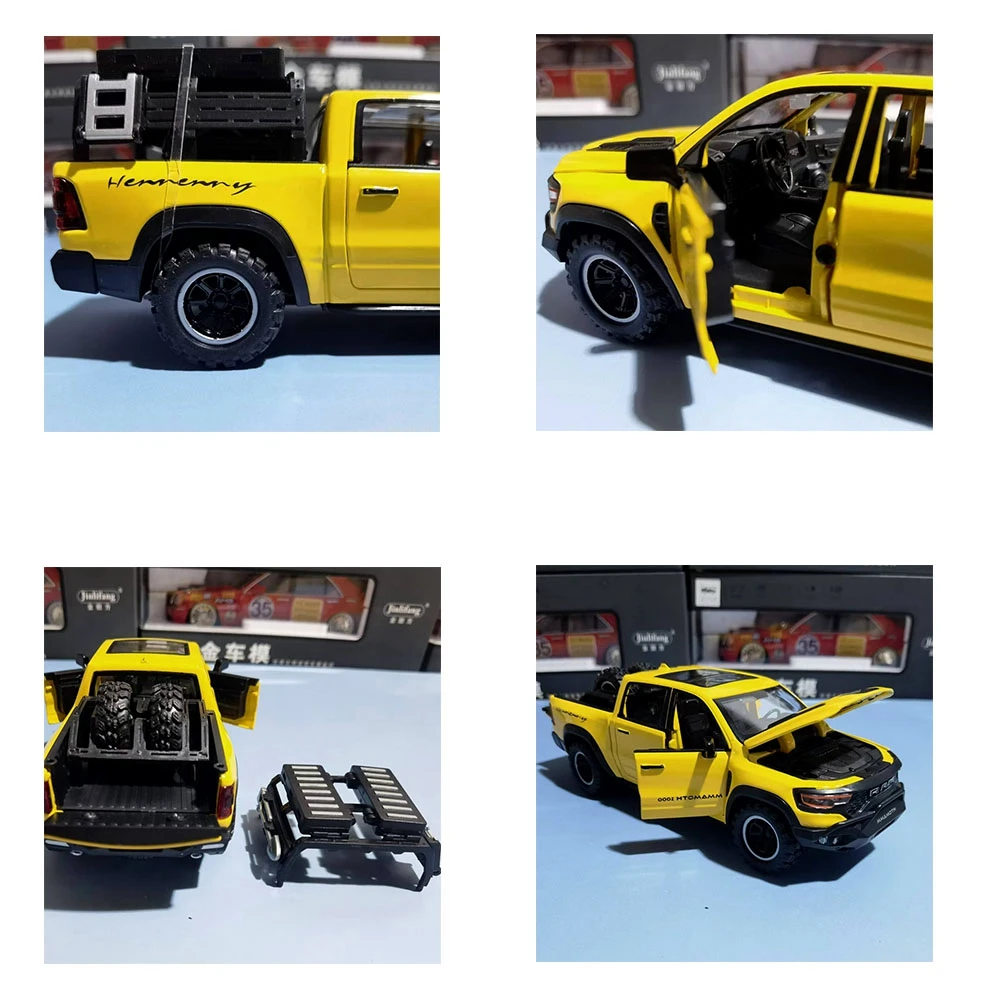 1:32 MAMMOTH PICKUP Legering Model Auto Diecasts Speelgoed Met Geluid en Licht Voertuigen Decoratie Speelgoed Voor Kinderen Gift