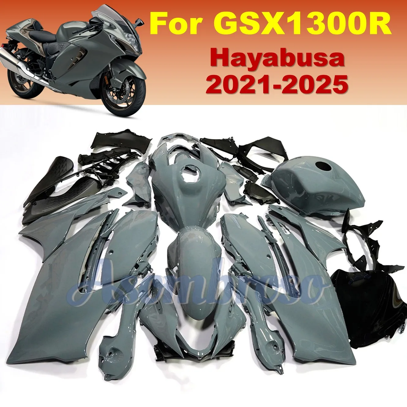 

Injection Molded ABS Fairings Kit for Hayabusa 1340 GSX 1300R 2021 2022 2023 2024 2025 Motocycle Aftermarket Bodywork set GSXR