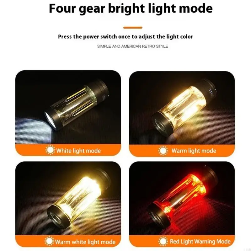 

LED Flashlights 5 Brightness Level Waterproofs Resizable Design for Camping Hiking Outdoor Exploration Emergencies 24BD