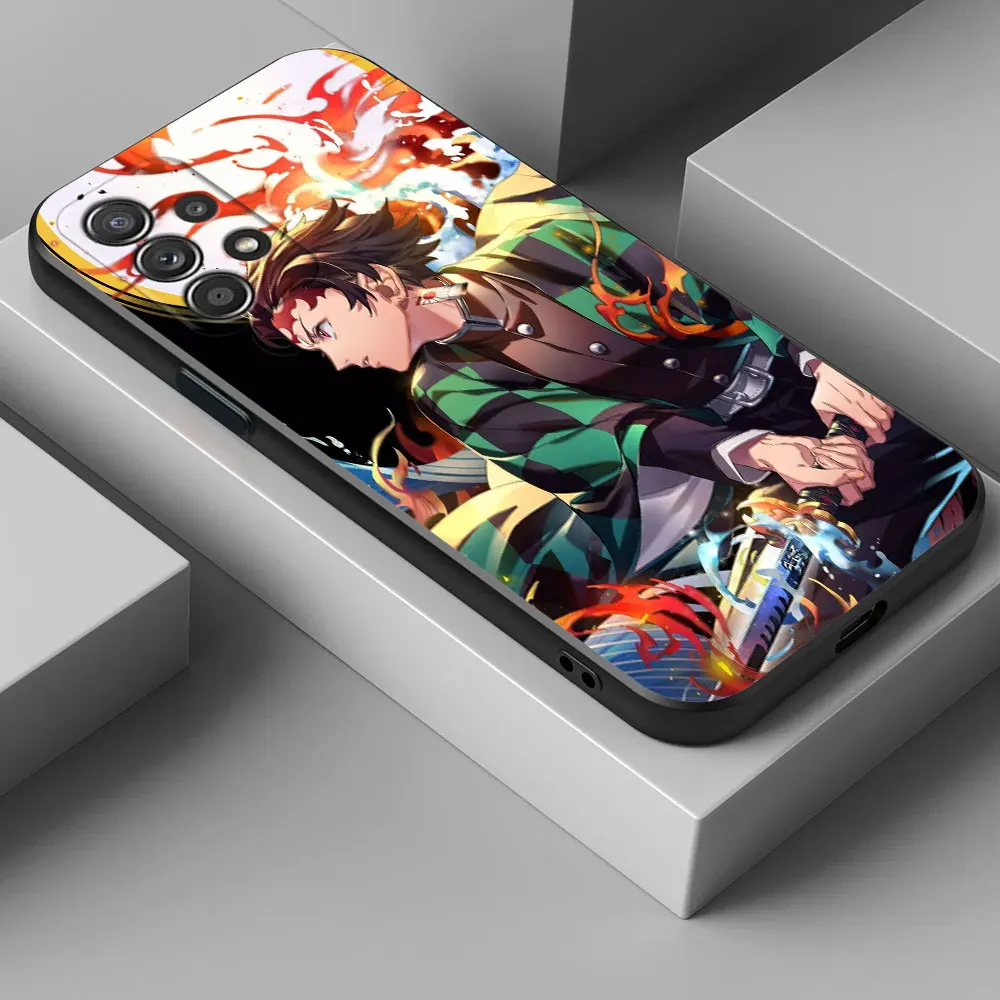 Demon Tanjiros Anime Slayers Case For Samsung Galaxy A15 A25 A24 A23 A22 A21S A20s A13 A05S A04 A03 A14 Cover Kimetsus-No-Yaibas