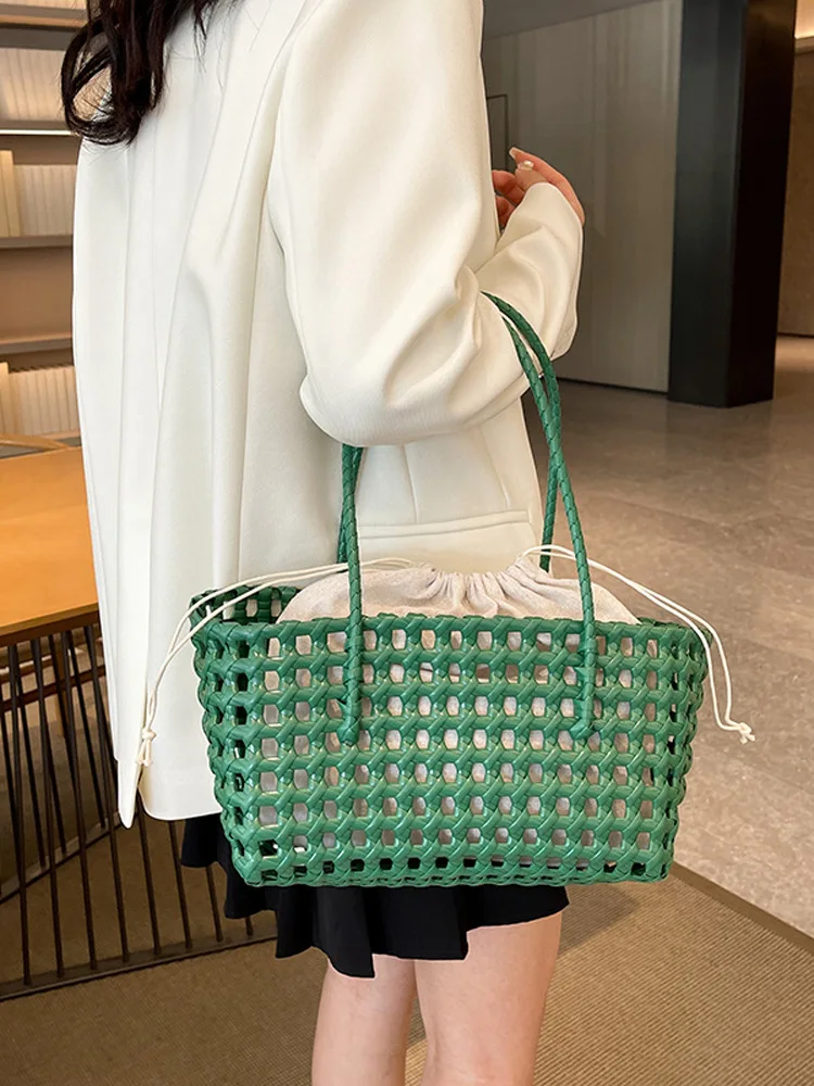 

Casual Korean Sle Single oulder Bag Faionable Beach Bag Women's Basket Bag Underarm Bag New Sle Versatile Handbag